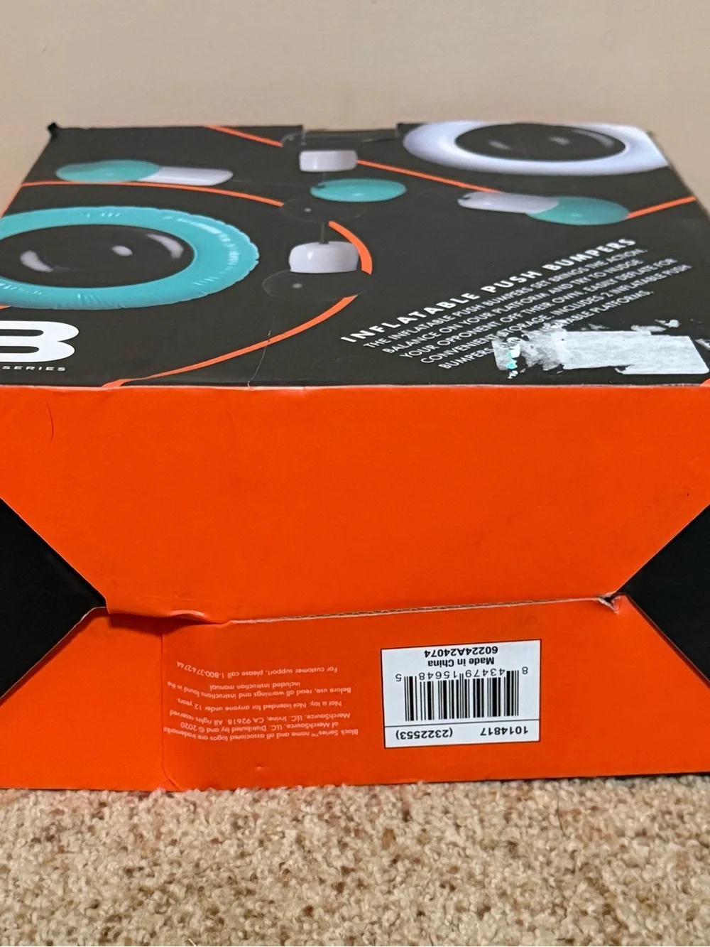 Inflatable Push Bumpers - Teal & Black